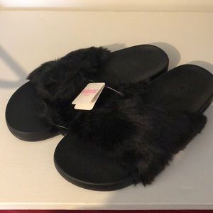 Pink Furry Slides